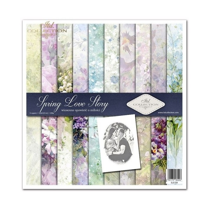 Scrapbookingpapier SLS-059 Lente Liefdesverhaal