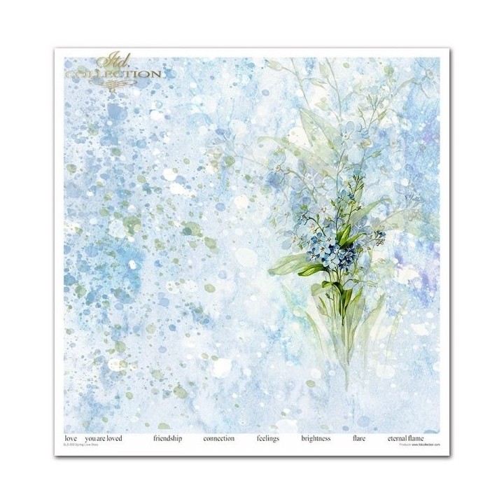 Scrapbookingpapier SLS-059 Lente Liefdesverhaal