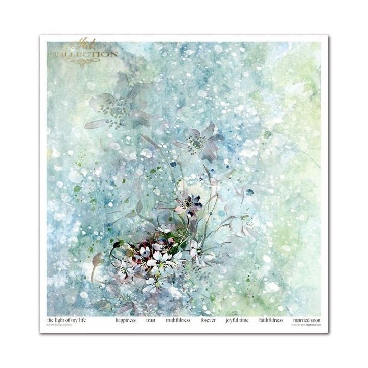 Scrapbookingpapier SLS-059 Lente Liefdesverhaal