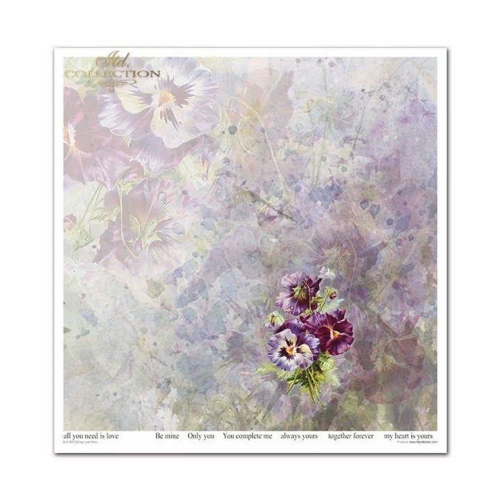 Scrapbookingpapier SLS-059 Lente Liefdesverhaal