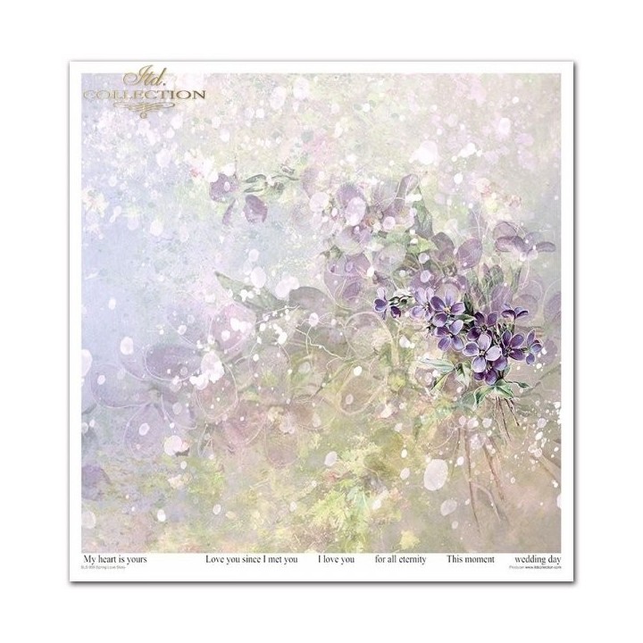 Scrapbookingpapier SLS-059 Lente Liefdesverhaal