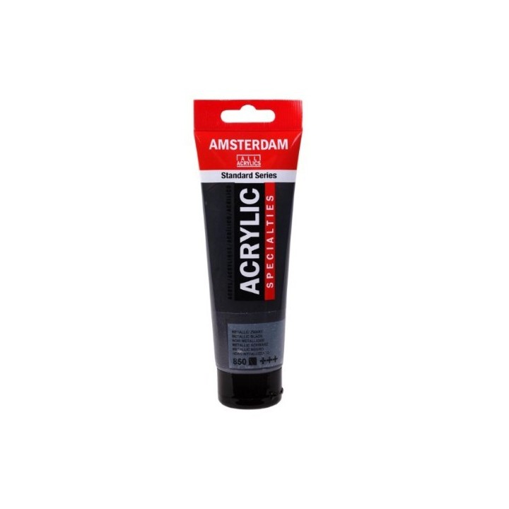 Amsterdam Acrylverf Tube 120ml Metallic Zwart 850