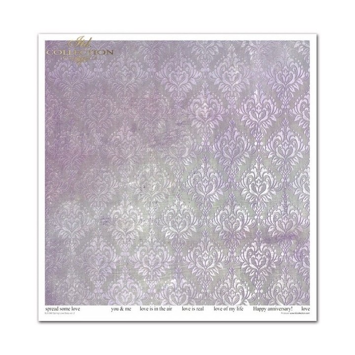 Scrapbookingpapier SLS-0560 Lente Liefdesverhaal deel 2