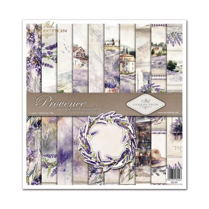 Scrapbookingpapier SLS-061 Provence met lavendelgeur.
