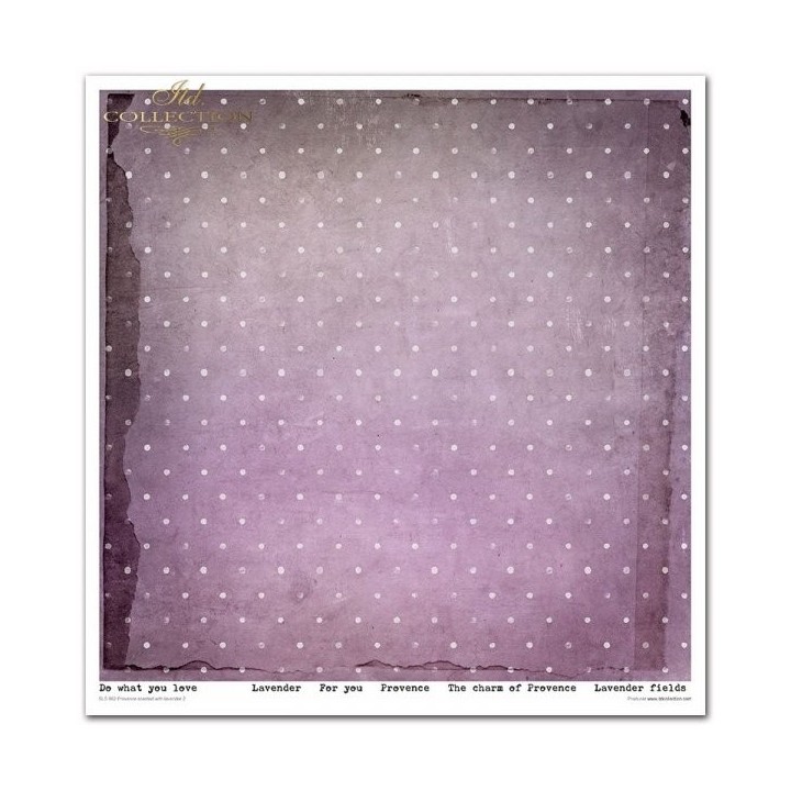 Scrapbookingpapier SLS-062 Provence met lavendelgeur 2