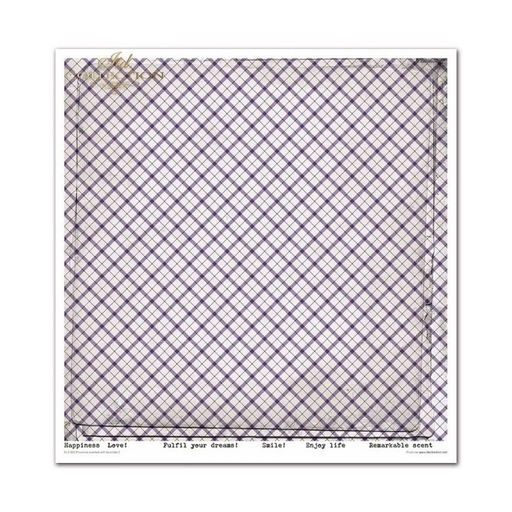 Scrapbookingpapier SLS-062 Provence met lavendelgeur 2