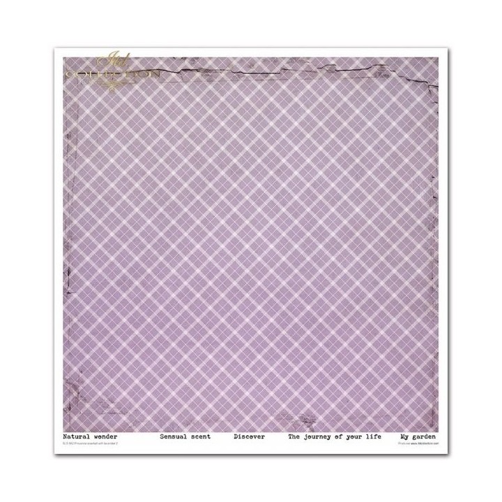 Scrapbookingpapier SLS-062 Provence met lavendelgeur 2