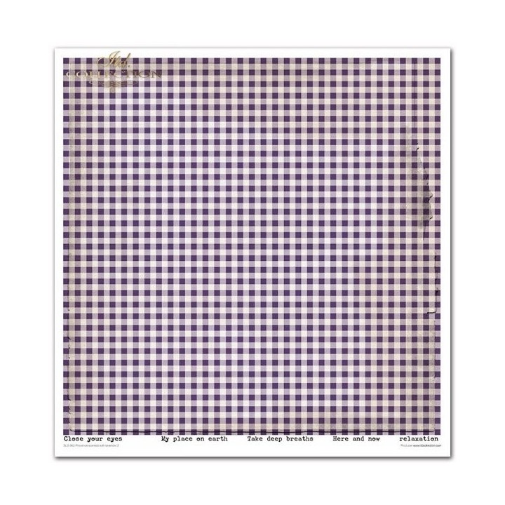 Scrapbookingpapier SLS-062 Provence met lavendelgeur 2