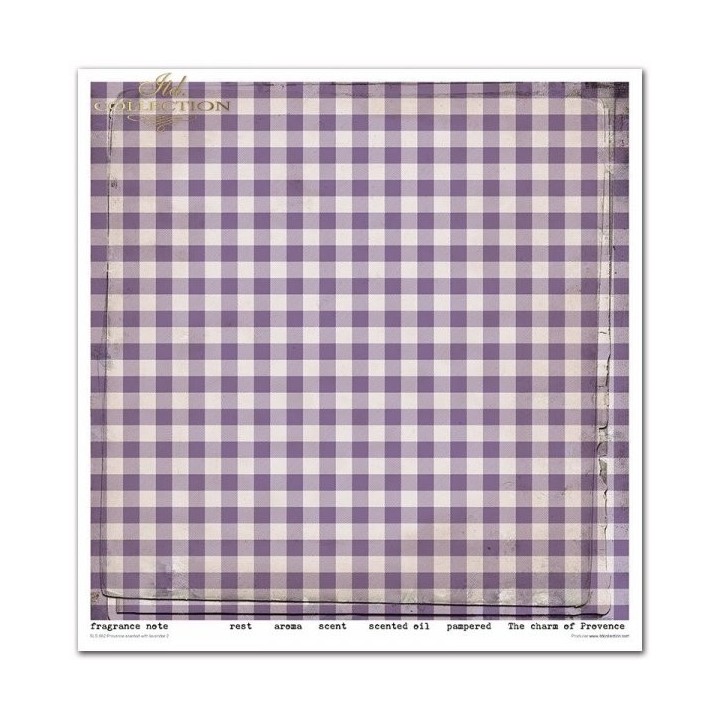 Scrapbookingpapier SLS-062 Provence met lavendelgeur 2