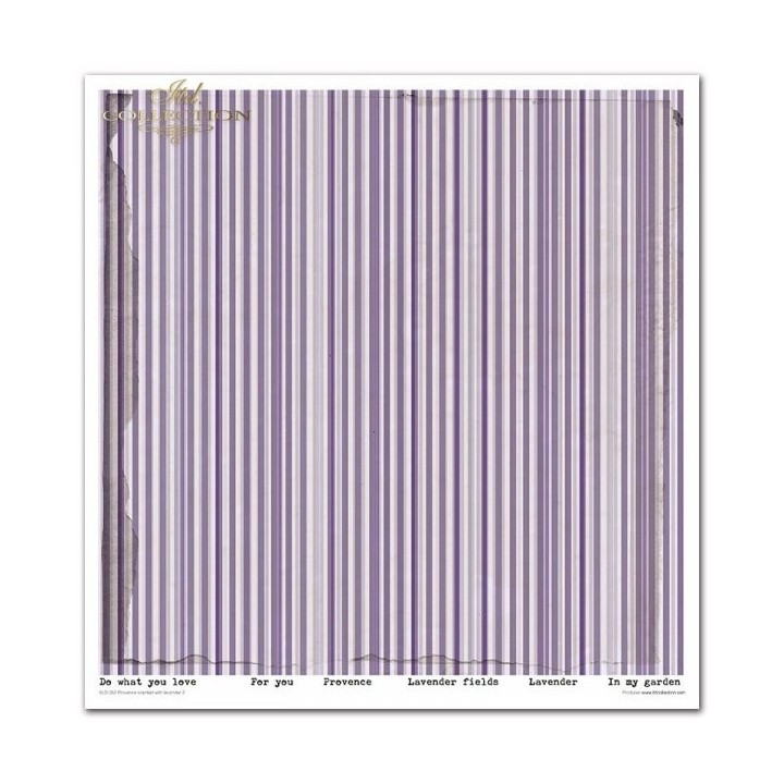 Scrapbookingpapier SLS-062 Provence met lavendelgeur 2