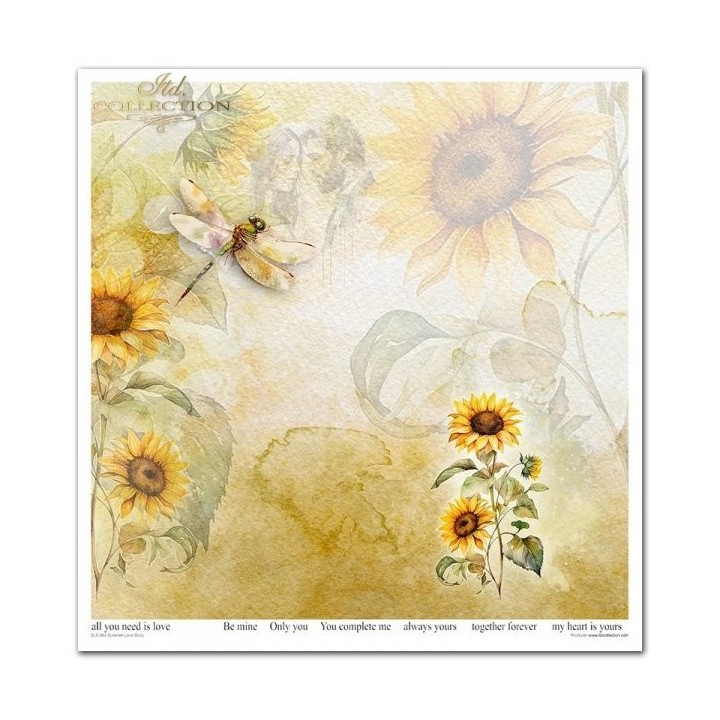 Scrapbookingpapier SLS-063 Summer Love Story deel 1