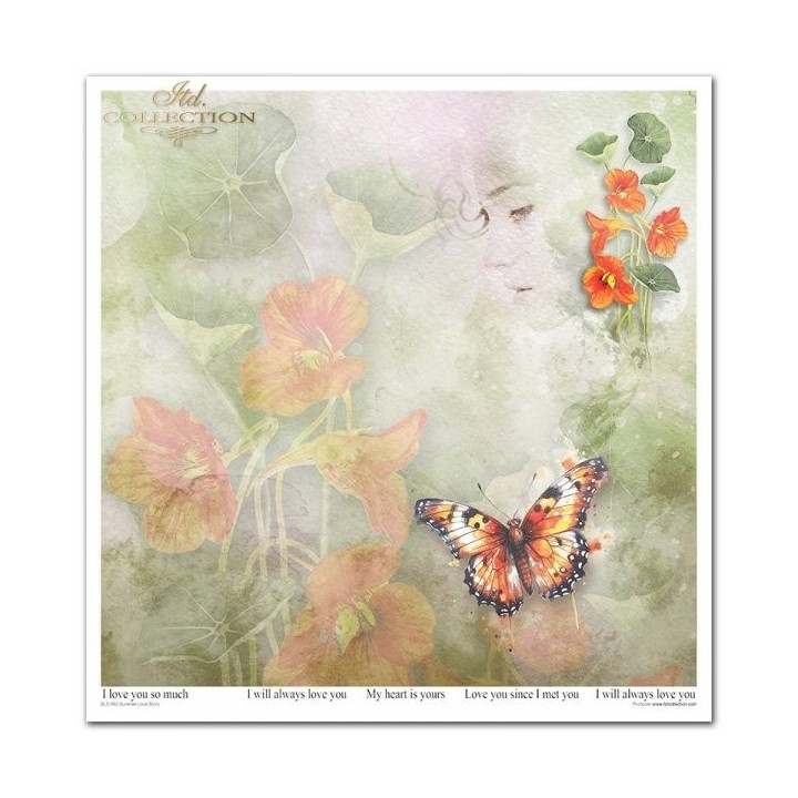 Scrapbookingpapier SLS-063 Summer Love Story deel 1
