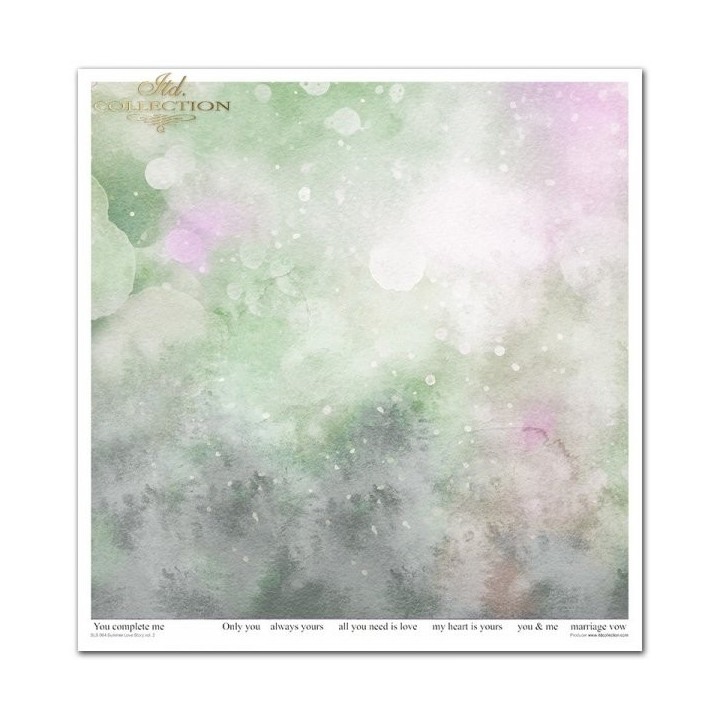 Scrapbookingpapier SLS-064 Summer Love Story deel 2