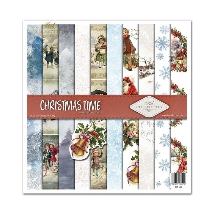 Scrapbookingpapier SLS-065 Kersttijd