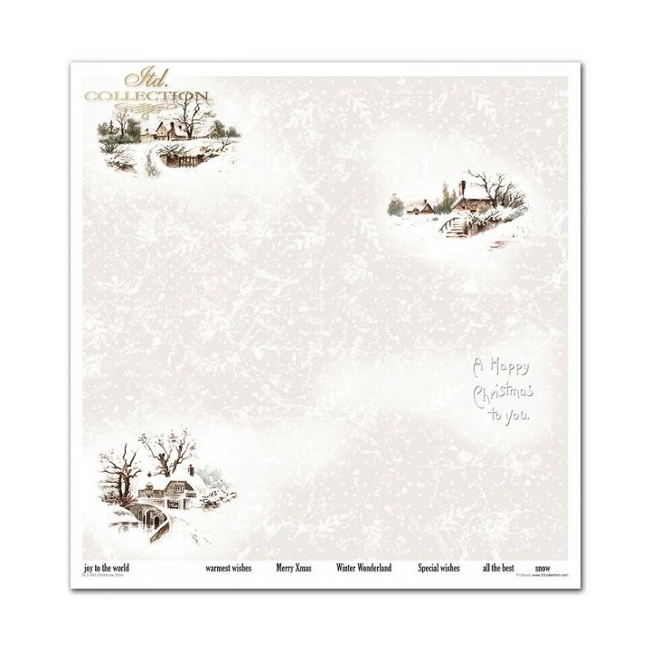 Scrapbookingpapier SLS-065 Kersttijd