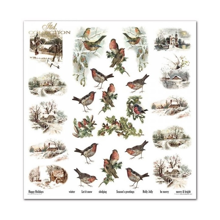 Scrapbookingpapier SLS-065 Kersttijd
