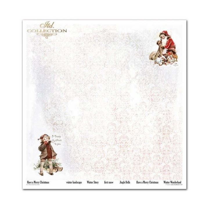 Scrapbookingpapier SLS-065 Kersttijd