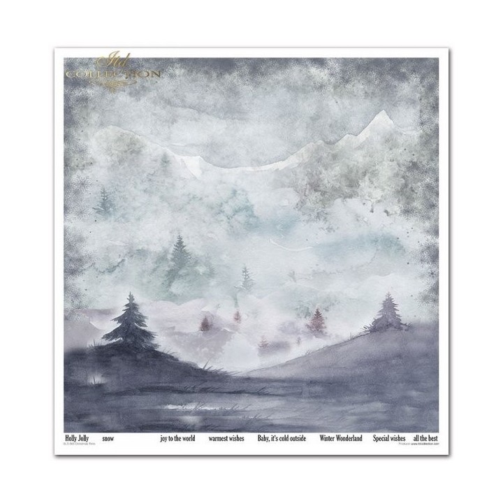 Scrapbookingpapier SLS-065 Kersttijd