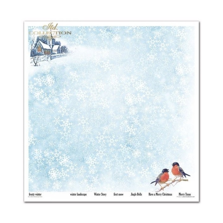 Scrapbookingpapier SLS-065 Kersttijd
