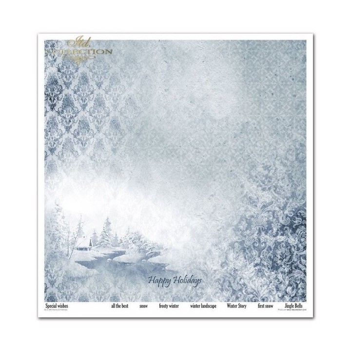 Scrapbookingpapier SLS-066 Vrolijk Kerstmis