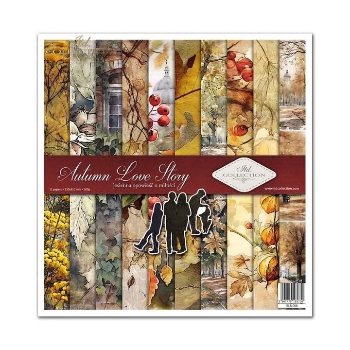 Scrapbookingpapier SLS-069 Herfstliefdesverhaal