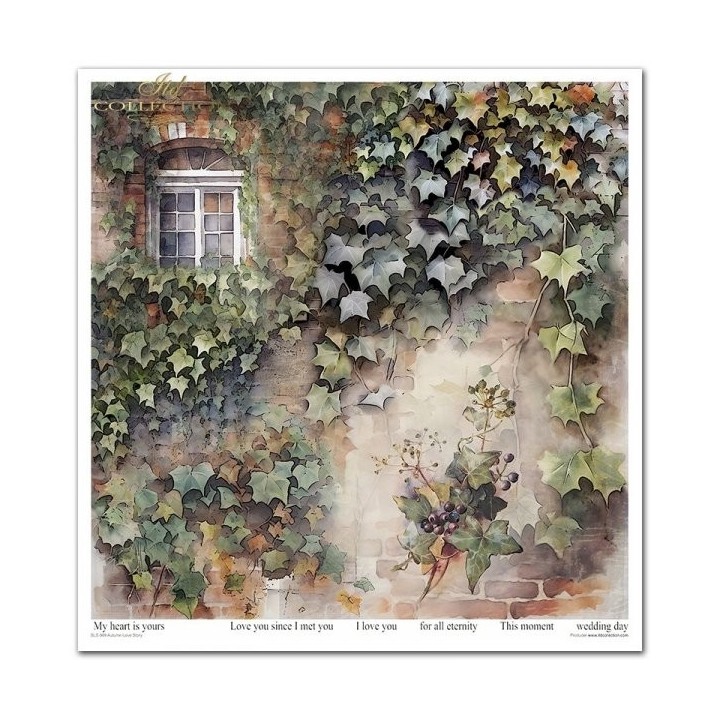 Scrapbookingpapier SLS-069 Herfstliefdesverhaal