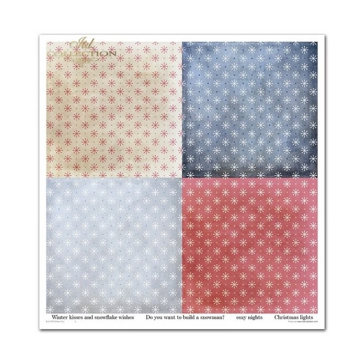 Scrapbookingpapier SLS-070 ''Winterplezier''