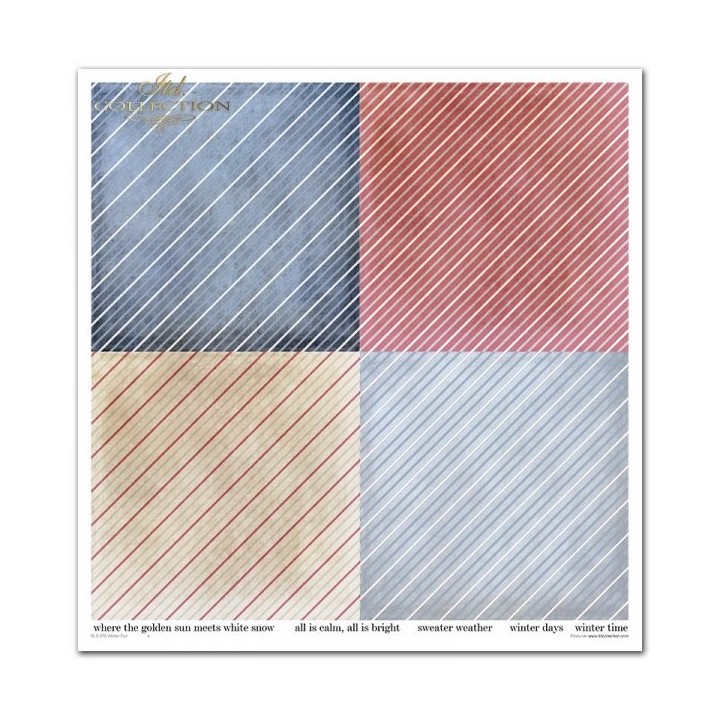 Scrapbookingpapier SLS-070 ''Winterplezier''