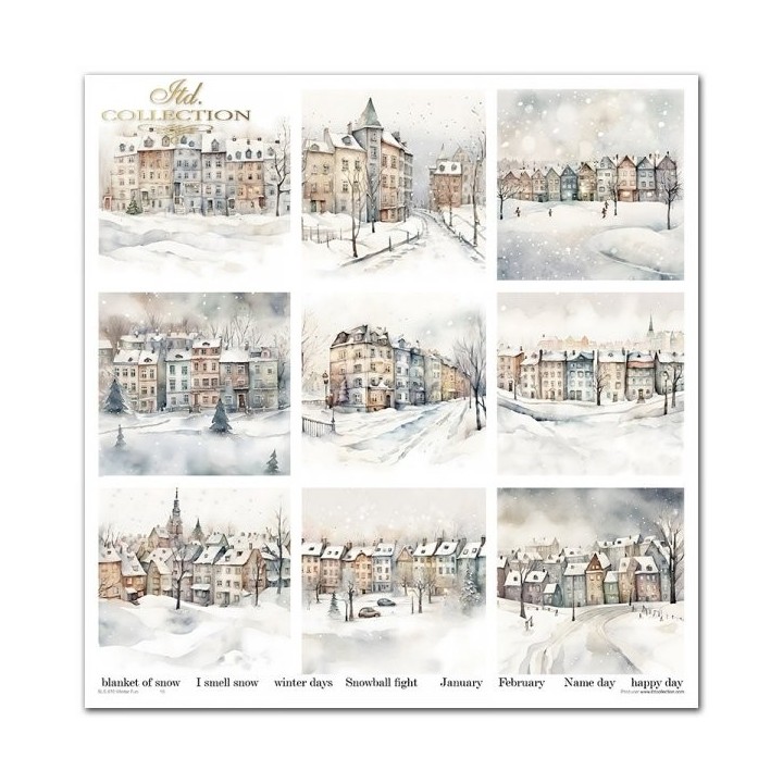 Scrapbookingpapier SLS-070 ''Winterplezier''