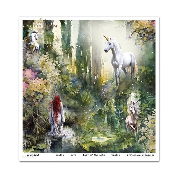 Scrapbookingpapier SLS-071 Mysterieuze Wezens