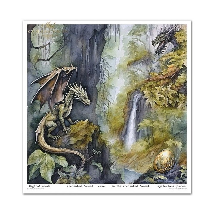 Scrapbookingpapier SLS-071 Mysterieuze Wezens