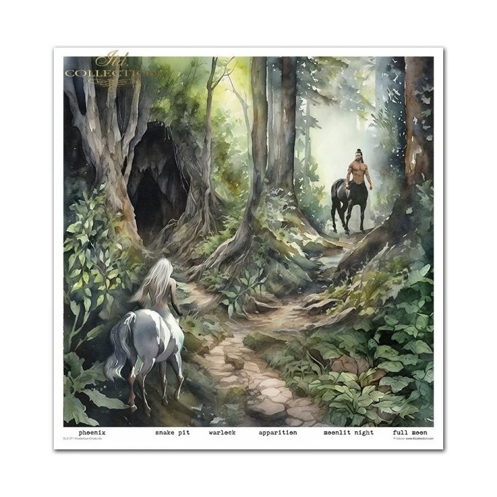 Scrapbookingpapier SLS-071 Mysterieuze Wezens
