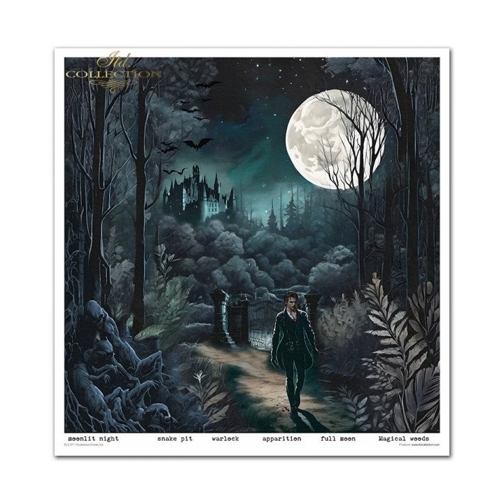 Scrapbookingpapier SLS-071 Mysterieuze Wezens