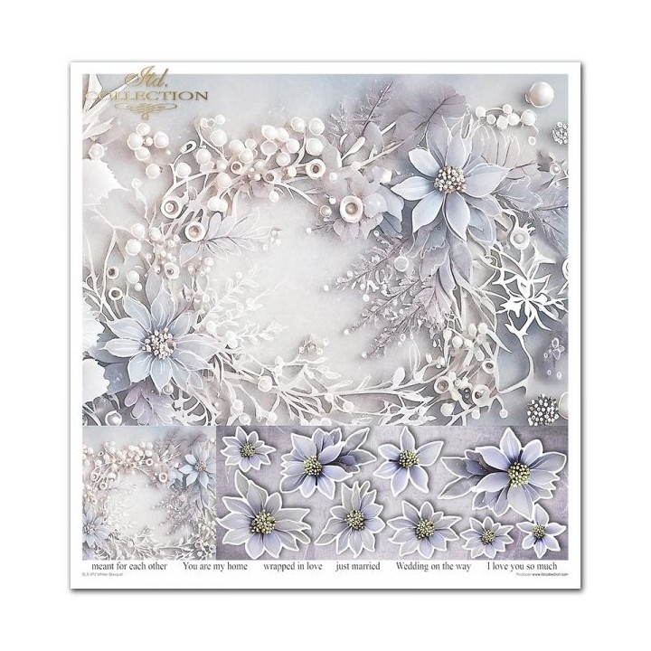 Scrapbookingpapier SLS-072 Winterboeket