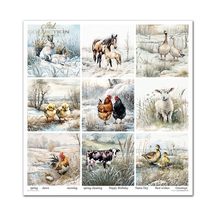 Scrapbookingpapier SLS-073 Vroege Lente