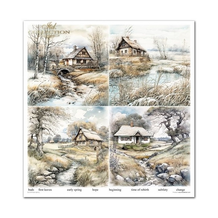 Scrapbookingpapier SLS-073 Vroege Lente