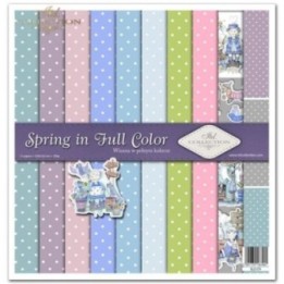 Scrapbookingpapier SLS-074 Lente in volle kleur