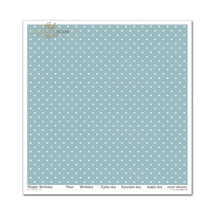 Scrapbookingpapier SLS-074 Lente in volle kleur