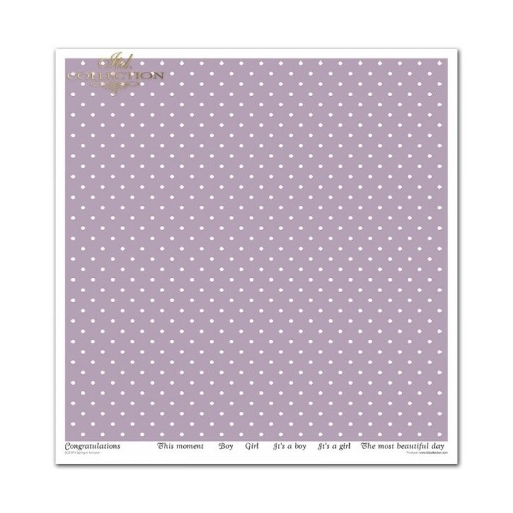 Scrapbookingpapier SLS-074 Lente in volle kleur