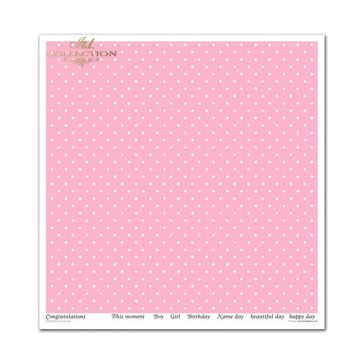 Scrapbookingpapier SLS-074 Lente in volle kleur