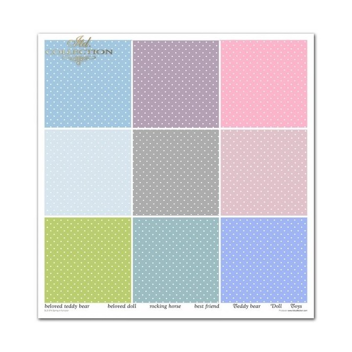Scrapbookingpapier SLS-074 Lente in volle kleur