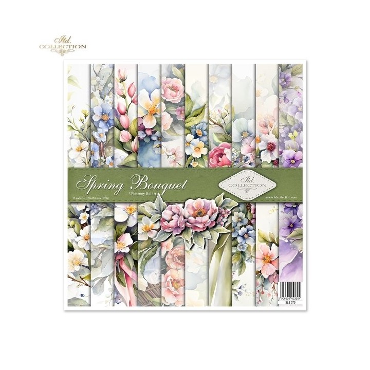Scrapbookingpapier SLS-075 Lenteboeket