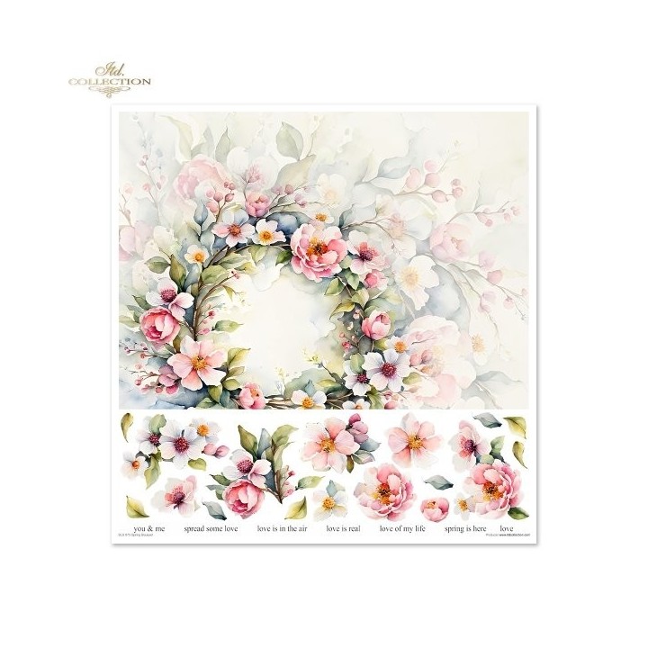 Scrapbookingpapier SLS-075 Lenteboeket