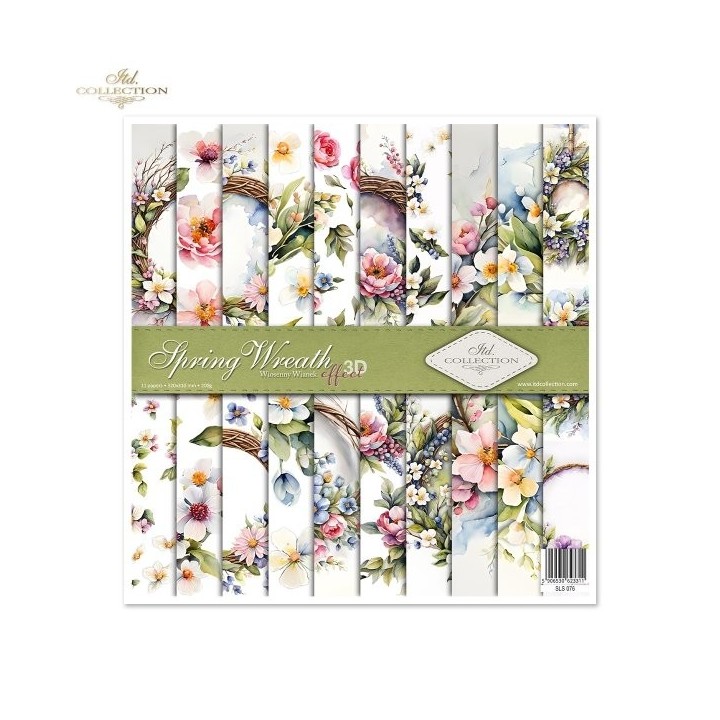 Scrapbookingpapier SLS-076 Lentekrans