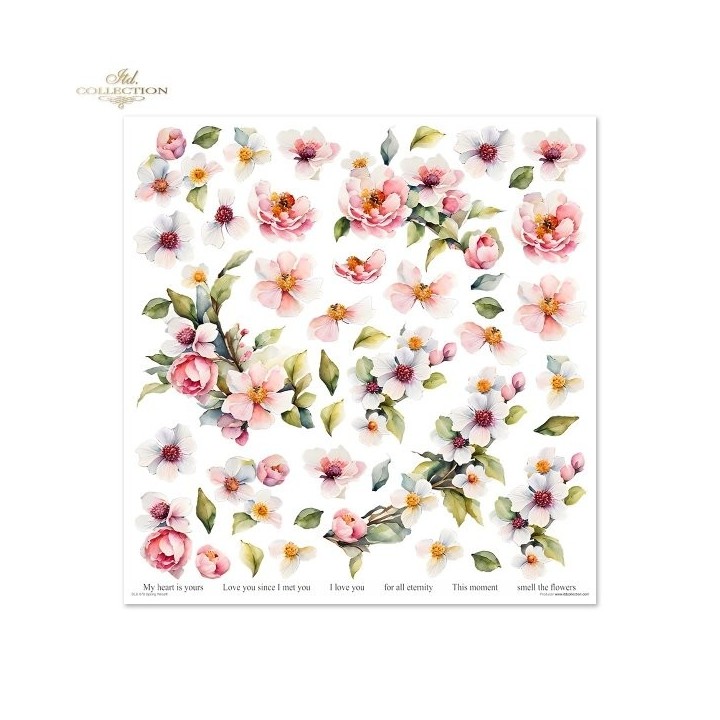 Scrapbookingpapier SLS-076 Lentekrans