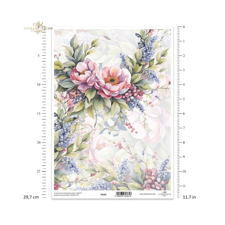 Translucent scrapbookingpapier P0262