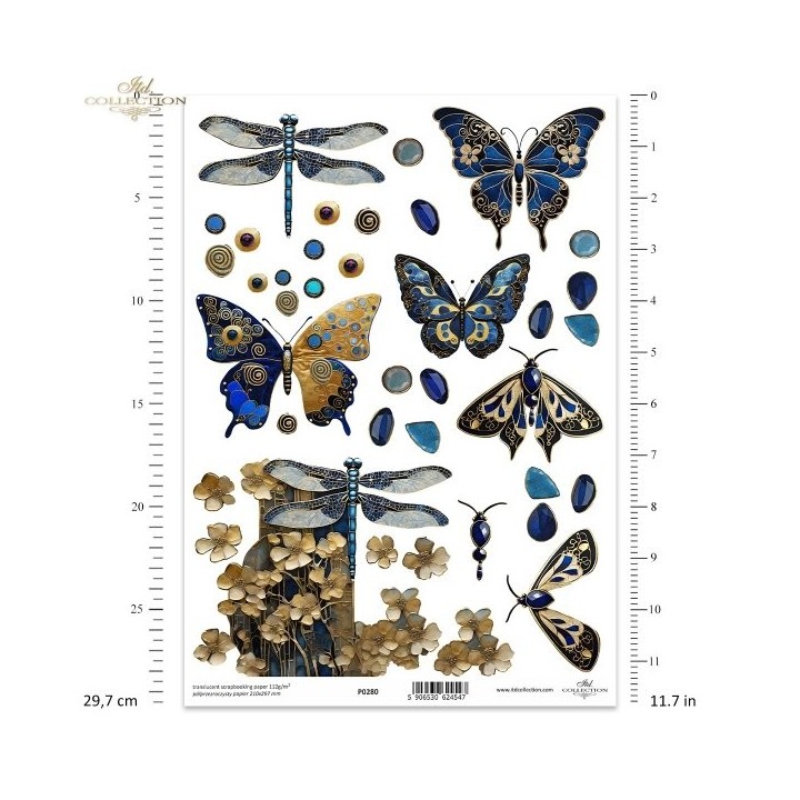 Translucent scrapbookpapier P0280