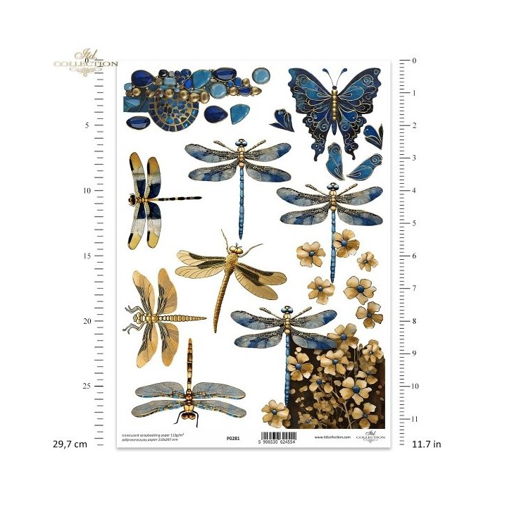 Translucent scrapbookpapier P0281