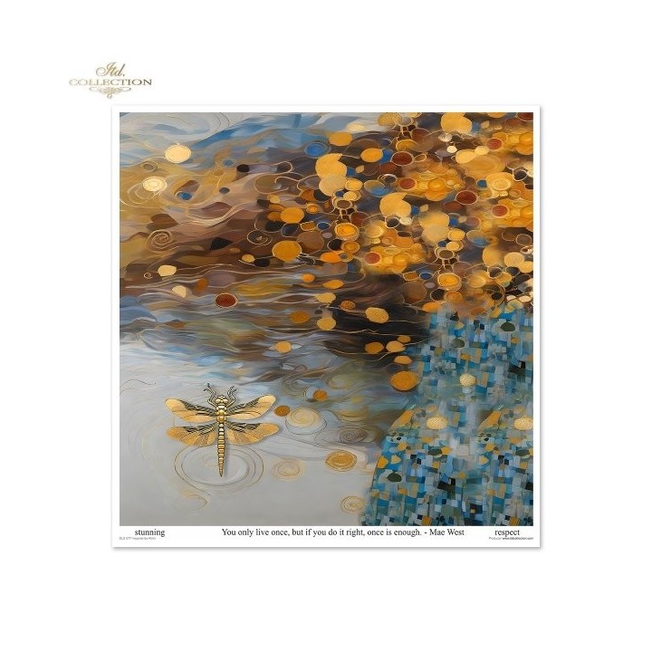 Scrapbookingpapier SLS-077 Geïnspireerd door Klimt
