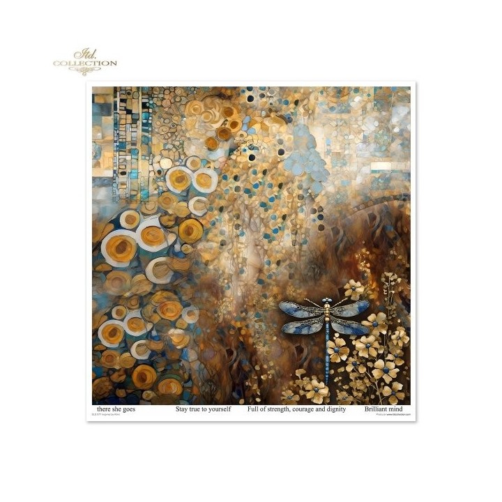 Scrapbookingpapier SLS-077 Geïnspireerd door Klimt